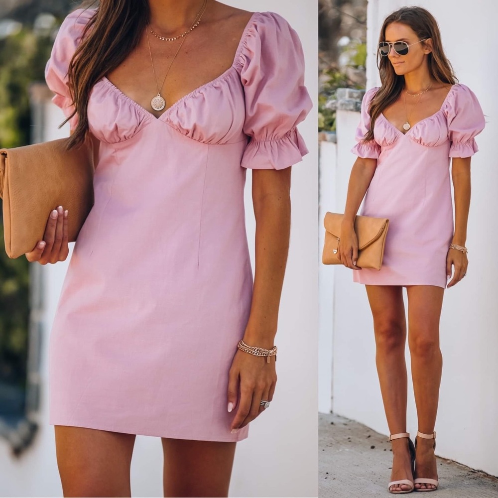 Vici Collection Elsa Puff Sleeve Mini Dress